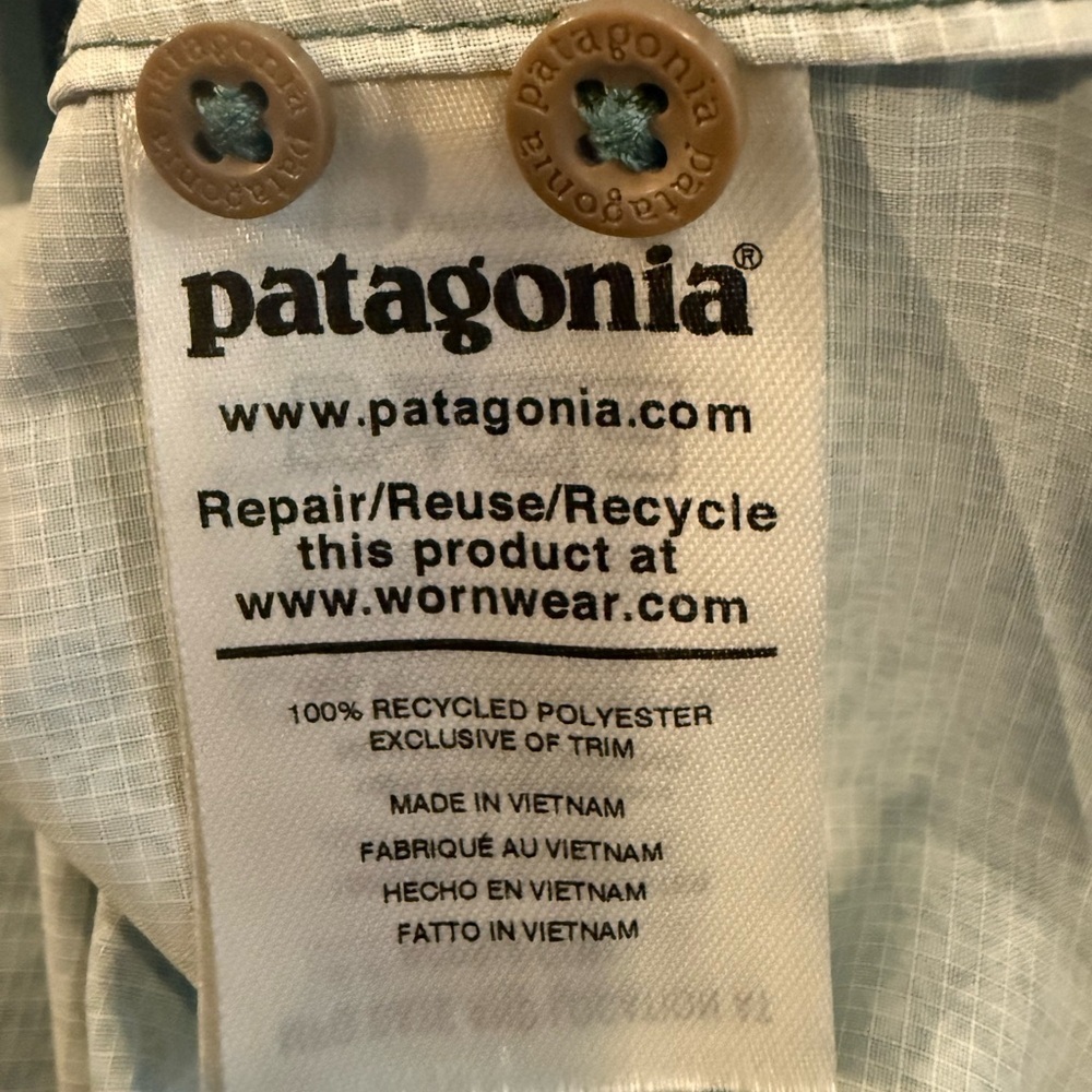 Patagonia Sol Patrol Long Sleeves Fishing Shirt Size XL Printed Lightweight - Picture 5 of 5